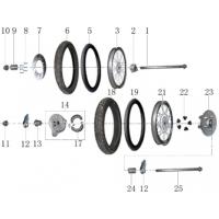 Roue AV et AR 400 MASH 2014-2015