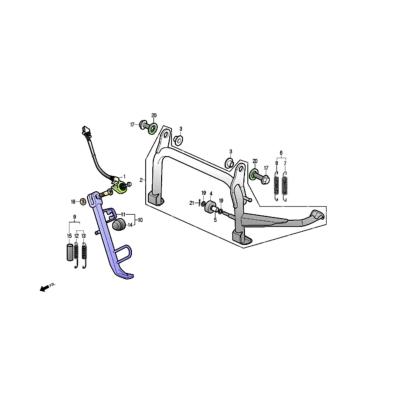 Béquille Scooter DAELIM S300