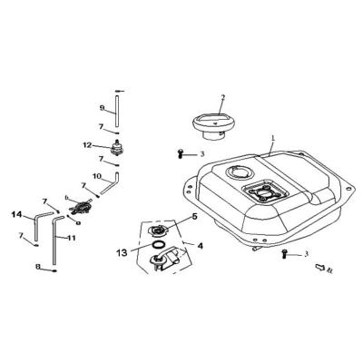 Réservoir d'essence ORCAL KITE 2T