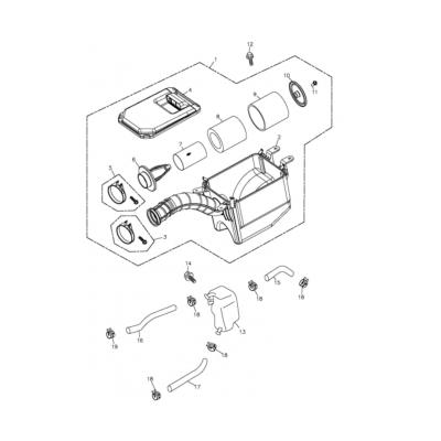 Boitier de filtre à air 300SII Interceptor 