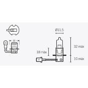 LAMPE / AMPOULE NARVA H3 12V 55W PK22