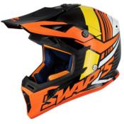 Casque Cross SWAPS  S818 NOIR ROUGE ORANGE 